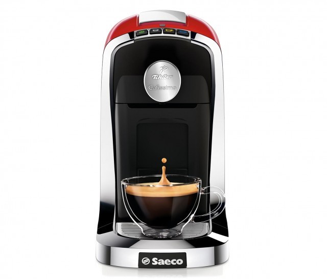 Piros Tchibo Cafissimo TUTTOCAFF&Egrave; szemből
